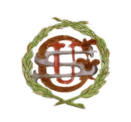 圖為清末廣彩“USG”花鳥(niǎo)人物紋小碟細(xì)節(jié)圖，盤(pán)心為字母“USG”，代表美國(guó)總統(tǒng)格蘭特。1868年，美國(guó)皮斯卡塔韋號(hào)（Piscataqua） 船長(zhǎng)阿門(mén)（Captain Ammen）在廣州定制一套餐具送給格蘭特將軍夫婦。1869年，當(dāng)這套餐具抵達(dá)美國(guó)時(shí)，尤利塞斯·S·格蘭特已就任第18任美國(guó)總統(tǒng)。（來(lái)源：廣州十三行博物館）
